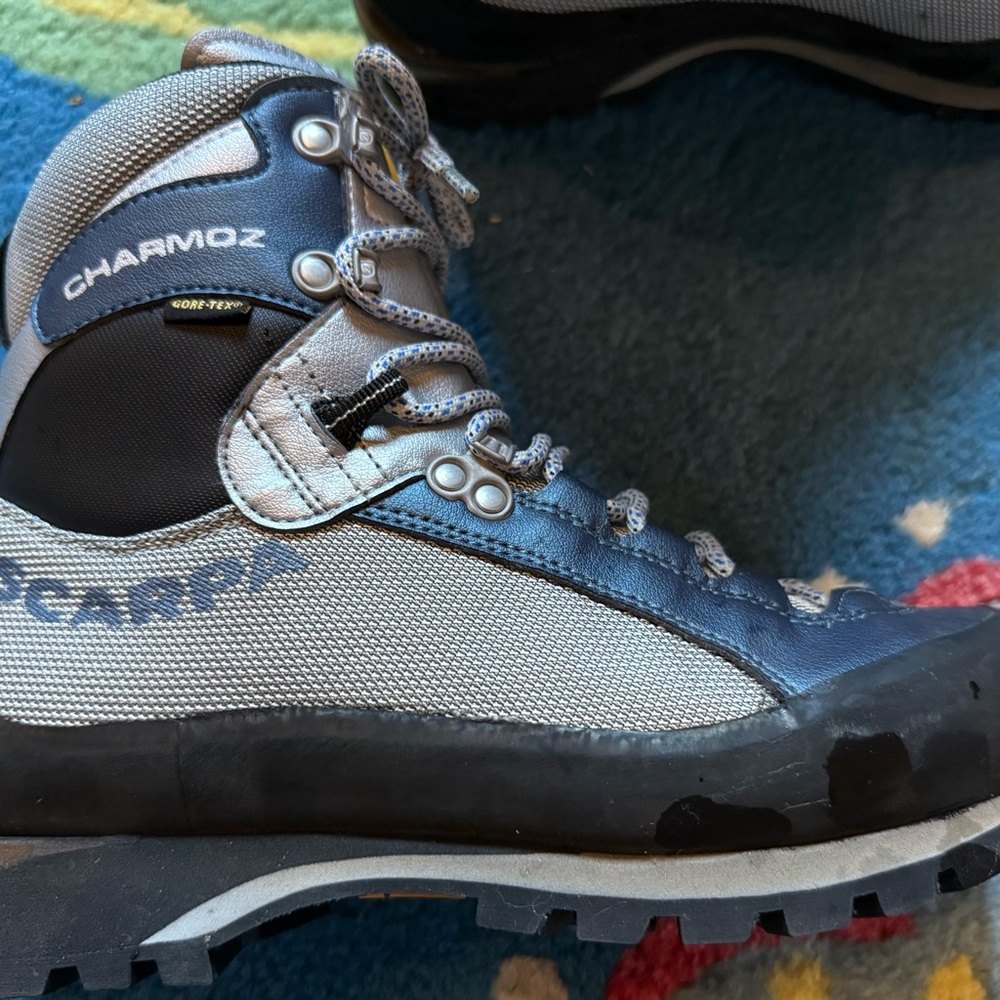 Scarpa Charmoz Gortex Mountaineering Boots - Blue and Gray